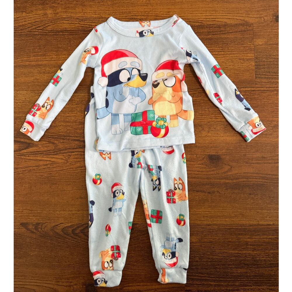Bluey and Bingo Christmas Pajamas Size 2T